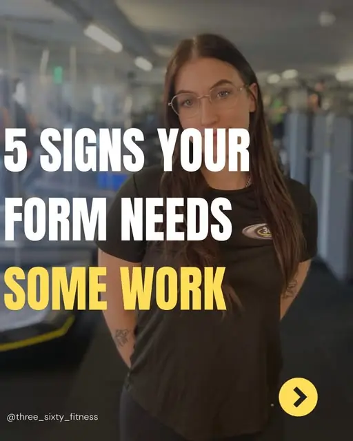 A trainer on the gym floor talking through five signs your lifting form needs work